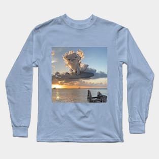 Surfer Axolotl Long Sleeve T-Shirt